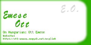 emese ott business card